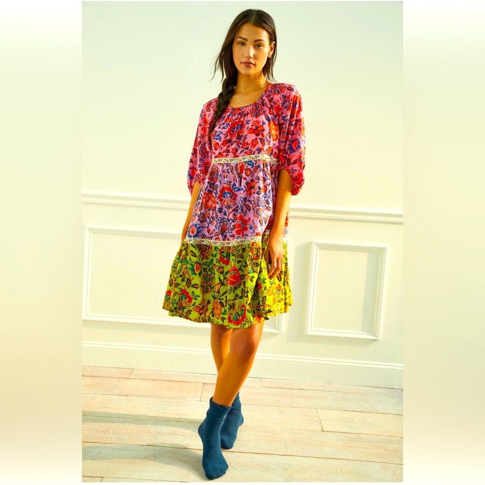 Anthropologie Mabel Mini Dress L